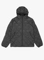 Base LT Down Hooded Jacket Charcoal Black from Hiking Patrol at Couverture & The Garbstore
Front 