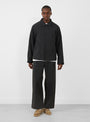 Waypoint Texture Trouser Dark Grey from Hiking Patrol at Couverture & The Garbstore
model front 