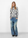 Forest Card Jumper Grey from Minä Perhonen at Couverture & The Garbstore 
model front