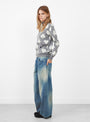 Forest Card Jumper Grey from Minä Perhonen at Couverture & The Garbstore 
model side