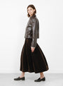 Brina Skirt Plush Brown from Séfr at Couverture & The Garbstore
model side 