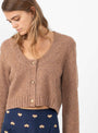 Ubridge Cardigan Caramel by Rachel Comey at Couverture & The Garbstore Model Detail