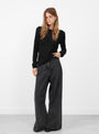 Lillie Knit Top Black by Rachel Comey at Couverture & The Garbstore Model Front