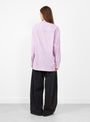 Japanese Cotton Stripe June Shirt Lilac from Cawley at Couverture & The Garbstore
model back