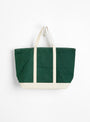 The Base Field Tote (L) from This is (an) in Forest Green and White at Couverture & The Garbstore
back