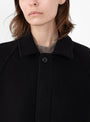 The Wool Duster Coat in Navy Black from 7115 by Szeki at Couverture & The Garbstore Model Detail
