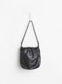 The Gathered Square Bucket Bag from Modern Weaving in Black at Couverture & The Garbstore
front 