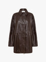 Nappa Trench Jacket Brown at Couverture & The Garbstore
front 