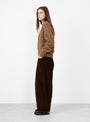 Chunky Sweater Brown Melange from Cordera at Couverture & The Garbstore
model side 