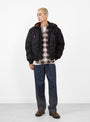 Flight Bomber Black from Stüssy at Couverture & The Garbstore Model
Front 