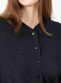 Merino Wool Cardigan Anthracite from Crodera at Couverture & The Garbstore
model detail 
