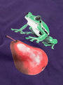 The Frog Pear T-Shirt from b.Eautiful in Purple at Couverture & The Garbstore detail 
