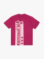 The Tower T-Shirt from b.Eautiful comes in Ruby at Couverture & The Garbstore
front 