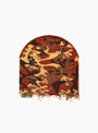 The b.E Camo Beanie in Sand and Brown from b.Eautiful at Couverture & The Garbstore
front 