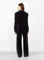 The Sevres Velvet Jacket from Soeur arrives in Anthracite at Couverture & The Garbstore
model back