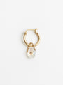 The Orso Hoop Earring from Pascale Monvoisin in Moonstone at Couverture & The Garbstore
front 