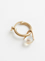 The Orso Hoop Earring from Pascale Monvoisin in Moonstone at Couverture & The Garbstore
back