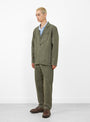 The Moleskin Waiter Pants from Service Works in Moss at Couverture & The Garbstore
model side