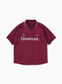 The Dreamcast Game Shirt from Sedan All-Purpose in Burgundy and Blue at Couverture & The Garbstore
front 