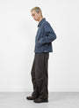 Vintage Washed Cotton Duck Jacket Charcoal from Sedan All-Purpose at Couverture & The Garbstore 
model side 