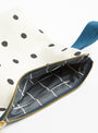 The Mio Ecru Toiletry Bag S from La Cerise Sur Le Gâteau at Couverture & The Garbstore
inside