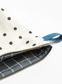 The Mio Ecru Toiletry Bag L from La Cerise Sur Le Gâteau at Couverture & The Garbstore
inside 