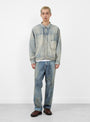 The 1st Type Denim Jacket from A.PRESSE in Bleach at Couverture & The Garbstore
model front