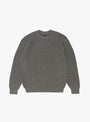 The Signature Crewneck from BATONER arrives in Melange Grey at Couverture & The Garbstore
front 
