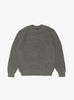 The Signature Crewneck from BATONER arrives in Melange Grey at Couverture & The Garbstore
front 