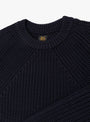 The Signature Crewneck Navy from BATONER at Couverture & The Garbstore
neckline