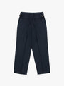 Shoecut Slacks in Navy by Kaptain Sunshine at Couverture and The Garbstore 
back