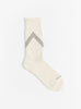 The Raffy Sweat Socks Oatmeal from ROTOTO at Couverture & The Garbstore
front 