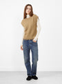 Fray Shell Knit Tobacco by Lauren Manoogian at Couverture & The Garbstore 
model front
