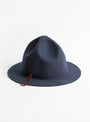 Packable Travel Wool Mountain Hat Navy by Sublimeroe at Couverture & The Garbstore Main