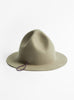 Packable Travel Wool Mountain Hat Khaki Grey by Sublimeroe at Couverture & The Garbstore Main
