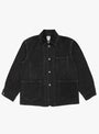 The POST 46 Jacket arrives from Post O'Alls in Washed Black Pigment Dyed Canvas at Couverture & The Garbstore
front 