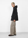 The DEE Parka arrives from Post O'Alls in Salt and Pepper at Couverture & The Garbstore
model side 