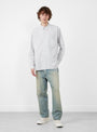 Organic Mugwasher Stripe Shirt Grey by TDR at Couverture & The Garbstore model front 