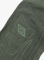 Umbro Shinguard Canvas Pants Dark Olive at Couverture and The Garbstore - Logo Detail
