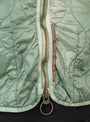 The Nylon Quilting Dip-Dye Cropped Bolero Jacket from Kapital arrives in Light Green at Couverture & The Garbstore
model detail 
