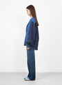The Cotton Linen Patchwork Band Collar KATMANDU Shirt from Kapital at Couverture & The Garbstore
model side