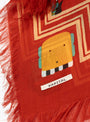 Rayon DISCO Arabesque Stole Scarf Brown at Couverture & The Garbstore
detail