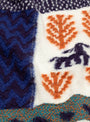 Fulling Wool VILLAGE GABBEH Scarf Turquoise from Kapital at Couverture & The Garbstore
detail