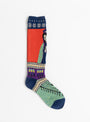 96yarns MARIA Short Socks Blue from Kapital at Couverture & The Garbstore
front 