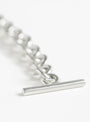 Wide Tapered Link Bracelet Silver from Annika Inez at Couverture & The Garbstore
clasp