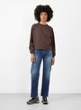 The Mahuna Longsleeve T-Shirt from Sunray Sportswear in Raisin at Couverture & The Garbstore
model front 