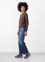 The Mahuna Longsleeve T-Shirt from Sunray Sportswear in Raisin at Couverture & The Garbstore
model side 