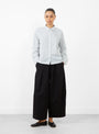Marianne Long Sleeve Shirt Natural and Navy at Couverture & The Garbstore
model front 