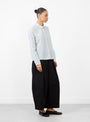 Marianne Long Sleeve Shirt Natural and Navy at Couverture & The Garbstore
model side