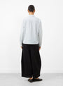 Marianne Long Sleeve Shirt Natural and Navy at Couverture & The Garbstore
model back